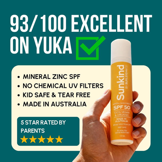 Sunkind SPF 50 Mineral Sunscreen – Exclusive Offer 2 Bottles for $37